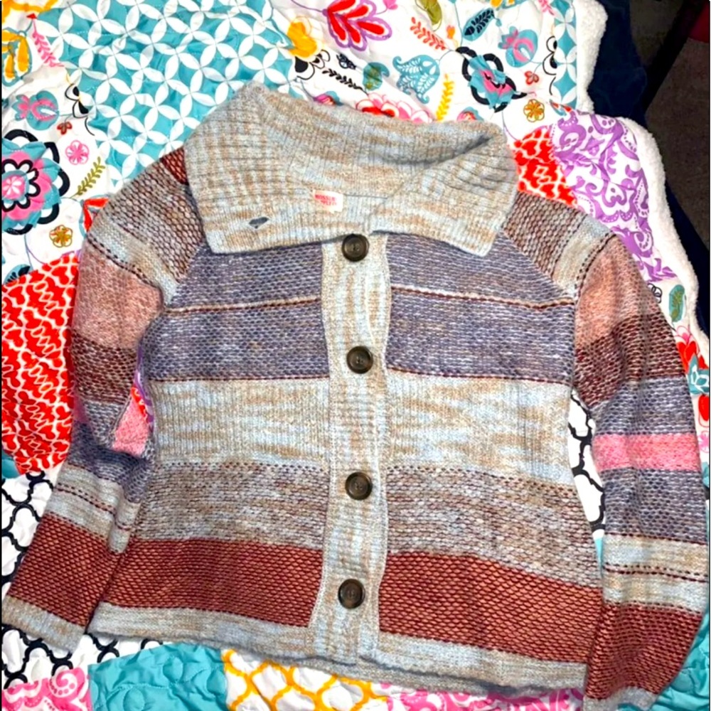 Mossimo Multi Colored Cardigan Sweater XXL